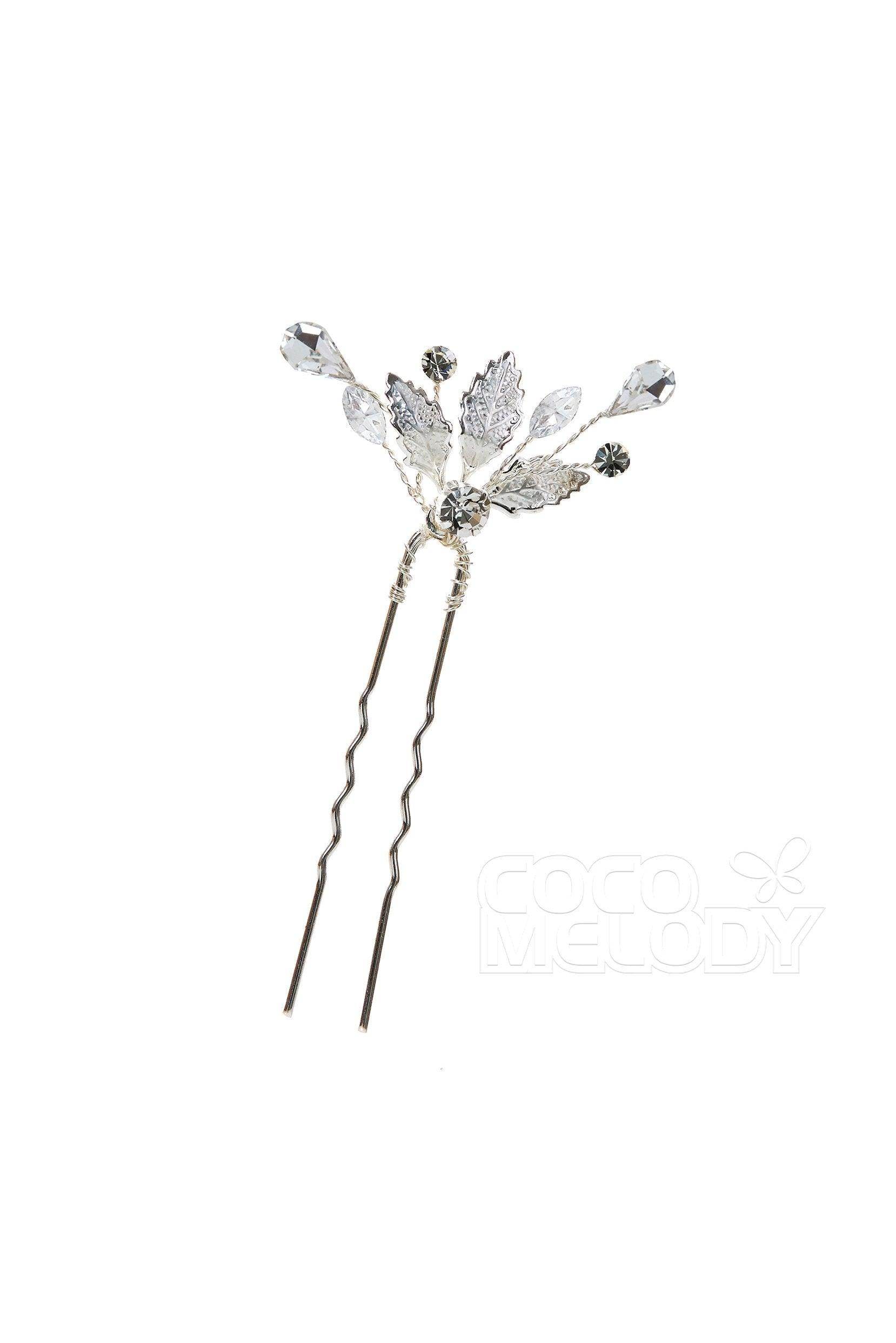 Romantic Alloy Hairpins with Rhinestone AH17001 - COCOMELODY